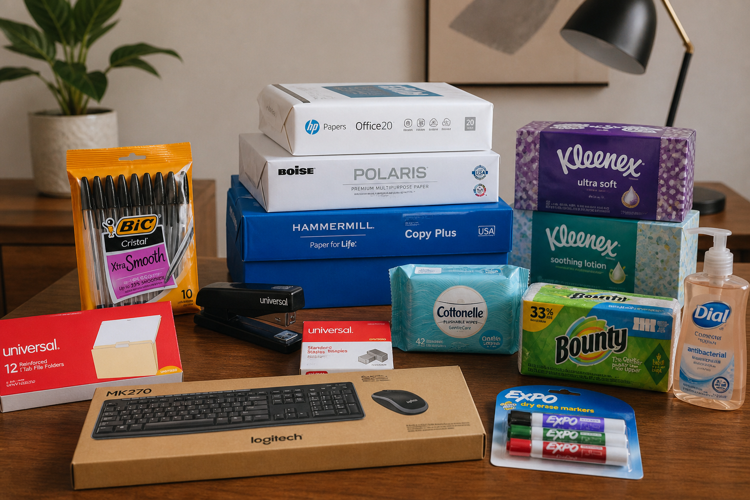 Office stationery, paper reams and doorstep supply essentials